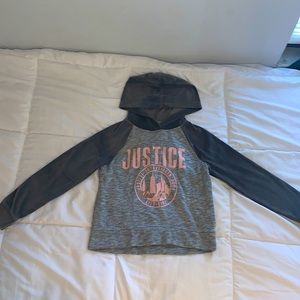 Justice, Size 8 girls, Barely worn, warm hoodie